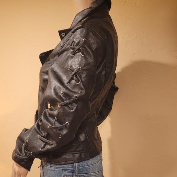NWT CI Sono Premium women’s faux leather Jacket -size medium - Picture 4 of 11